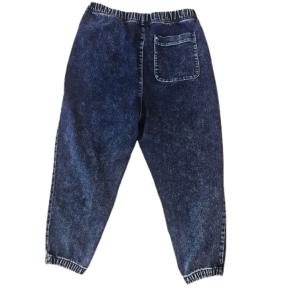 Madewell Slouchy Sweatpant Jeans in Gaines Wash Dark Denim - Picture 4 of 11